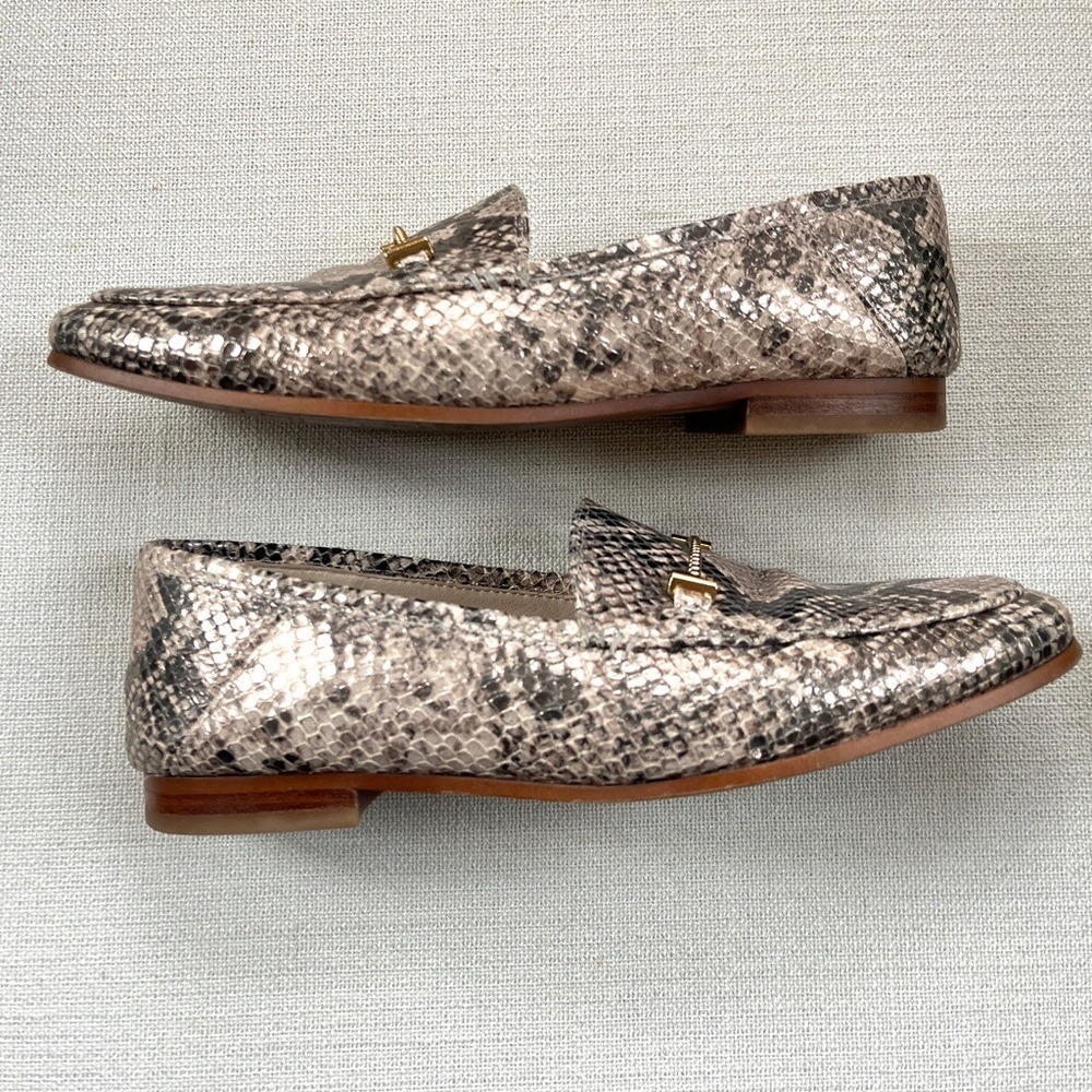 Sam Edelman Lior Leather Loafer in Snake Print Sz 6.5 - Picture 2 of 12